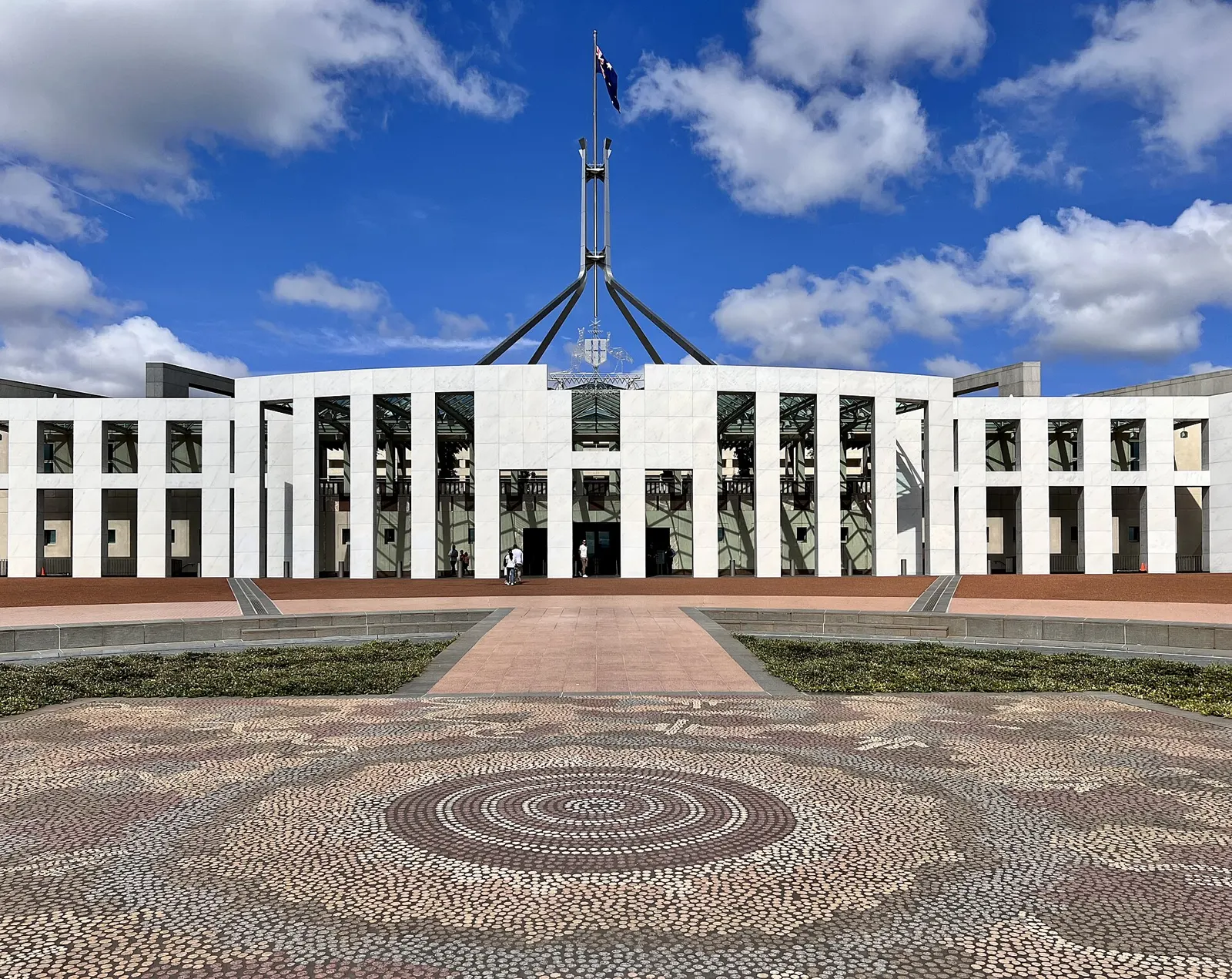Parliament House, Canberra, home of the Parliament of Australia