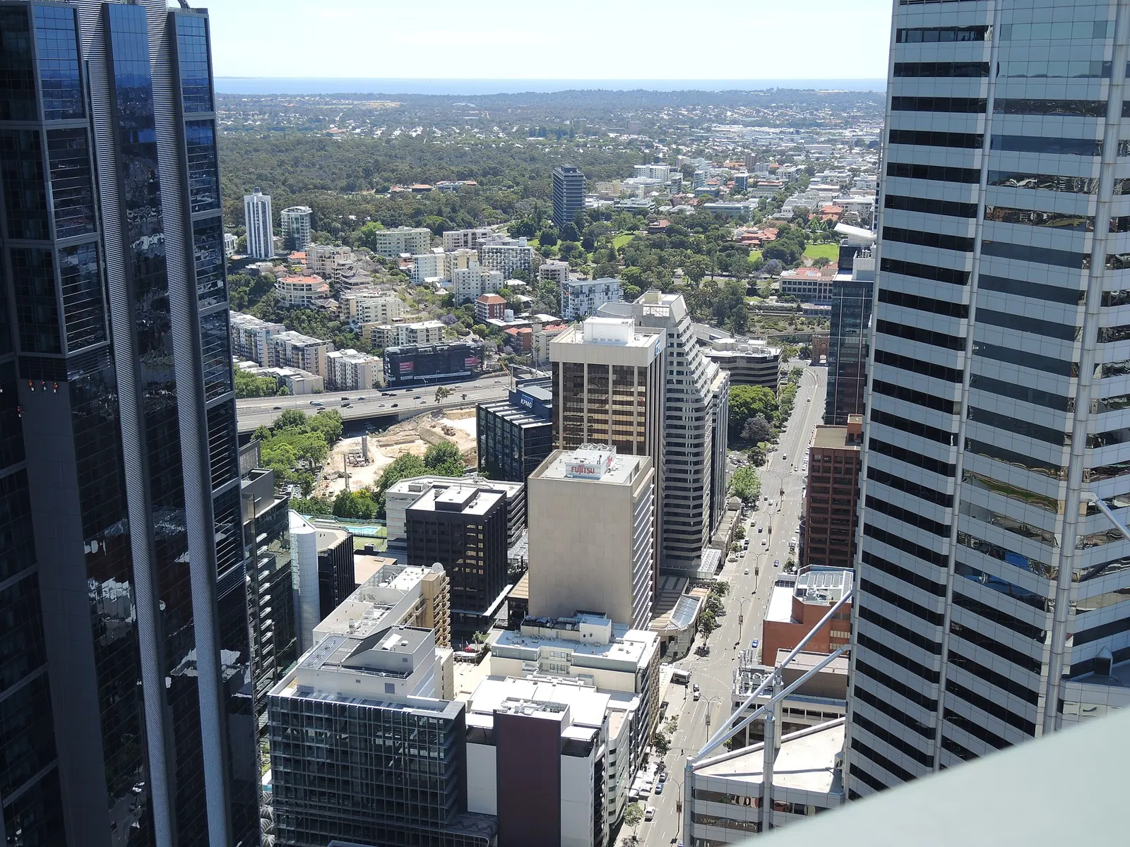Office towers along St Georges Terrace, Perth